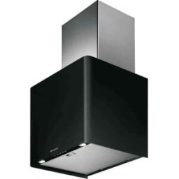 Faber LITHOS EV8 LED BK A45 - Cappa aspirante a parete, nero/acciaio inox, 110.0381.862, circa 45 cm