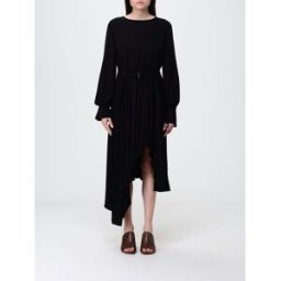 Loewe Abito asimmetrico in viscosa Nero Taglia 36