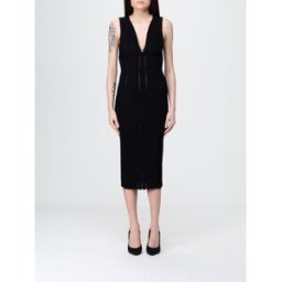 Elisabetta Franchi Abito in maglia di viscosa Nero Taglia 38