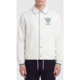 Casablanca Giacca camicia in poliestere stampata Bianco Taglia M