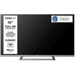 SABA SA40M10 TV LED, 40 ", Full-HD, Light Gray, Classe E