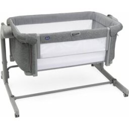 Chicco 5087041400000 Next To Me Magic Evo - Lettino Neonato Fianco Letto Per Co-Sleeping Con Ruote Colore Dark Grey