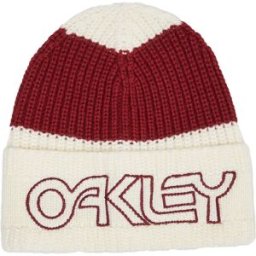 Oakley Apparel Berrretto Tnp Deep Cuff Arctic White / Iron Red One Size