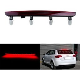 ANGRONG LED rosso terza luce stop freno posteriore di alto livello 8P 4945097 C Per 04-12 Audi A3 8P Hatchback senza spoiler