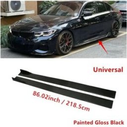 hiqbepri Gonna laterale universale per auto 8 pezzi Splitter alette Spoiler laterale per labbro per BMW Per Audi Per VW Per Honda Per Benz glossy black