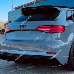 NONE Per Audi A3 S3 S-Line 8V Sportback Facelift 2016 - 2020 Non per RS3 Auto Spoiler Posteriore Tappo Baule Posteriore Boot Tetto Lip Spoiler Tuning Glossy Black