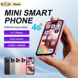 SERVO S16 Mini 4G LTE Smartphone carino Android 12.0 OS 2/3 GB RAM 16/64 GB ROM Google Play Display da 4.0 pollici Telefoni cellulari tascabili piccoli gold RAM2G ROM16G