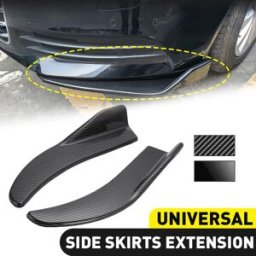NONE 1 Coppia Auto Paraurti Spoiler Anteriore Labbro Posteriore Anti-collisione Universale Auto Gonna Laterale Per BMW Mercedes-Benz Toyota Audi Volkswagen nero