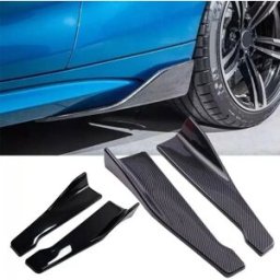 NONE Universale Auto Anteriore Paraurti Posteriore Striscia Lip Spoiler Diffusore Splitter Protezione Antigraffio 48 CM di Lunghezza Per Audi BMW HONDA A-002