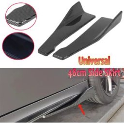 NONE 48 CENTIMETRI Minigonne Laterali Per Auto Universale Paraurti Spoiler Splitter Protezione Per BMW F20 E90 Per Audi Per VW Golf Per Benz Anti-graffio Glossy Black