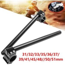 Cherk Moto Universale 7/8 "22mm Manubrio In Alluminio Riser Sollevato Regolabile CNC Manubrio Clip-On Forcella Maniglia Bar Clip Ons 35mm