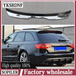 YKSRDNF Spoiler sul tetto RS4 per Audi A4 B8 Avant / Allroad 2008-2016 Spoiler in plastica ABS ala posteriore Car Tail Wing Decoration A4 B8 Allroad Carbon fiber pattern