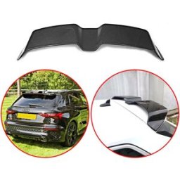 SPOILE FLY Kit corpo ala spoiler posteriore per auto ABS di alta qualità per Audi A3 S3 RS3 8Y Sportback 2021-2024 Nero lucido aspetto fibra di carbonio Glossy Black