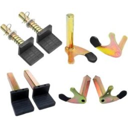NONE Cavalletto posteriore per moto 2 pezzi Supporto per supporto per moto resistente Supporto per sollevamento bobina forcellone Ganci per supporto per paddock per moto A
