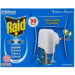 SC JOHNSON Raid Diffusore Insetticida con ricarica liquida 30 notti