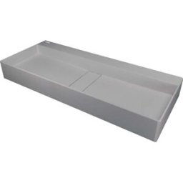 - Lavabo appoggio rett Placetas Idrostile copripiletta 400x120 mm Grig met