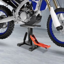 NONE Cavalletto Sollevatore Moto Idraulico Universale da 200kg/441lbs, Sgabello per Manutenzione e Riparazione per la Maggior Parte delle Moto Off-road