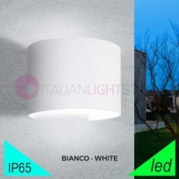 Marbella Round Bianco Faretto Led Da Esterno Design Moderno Ip65