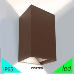 Toledo10 Corten Faretto Led Da Esterno 2 Fasci Regolabili Ip65