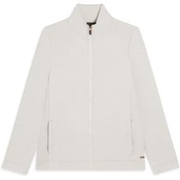Freddy Felpa donna full-zip con inserti in tessuto micro-trecce White Sand Donna Large