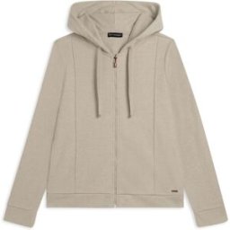 Freddy Felpa donna con cappuccio e zip, effetto tricot White Sand Donna Large