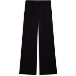 Freddy Pantaloni donna wide leg con cucitura centrale Nero Donna Large
