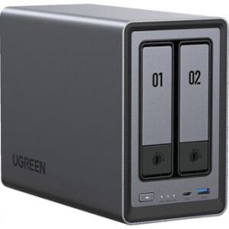 Ugreen nasync dxp2800 nas system 2-bay 24tb incl. 2x seagate ironwo...