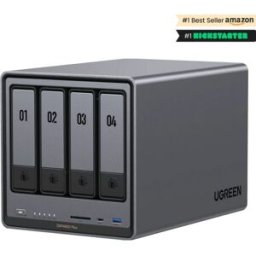 Ugreen nasync dxp4800 plus nas system 4-bay 24tb incl. 2x wd wd120e...