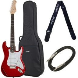 Harley Benton ST-20 CA St. Series Bundle Candy Apple Red