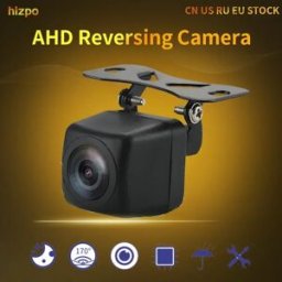HIZPO Assistenza all'imballaggio della telecamera AHD Visione notturna Parcheggio automatico Telecamera per retromarcia Staffa regolabile universale per accessori auto AHDC2 OBD2 TPMS-2