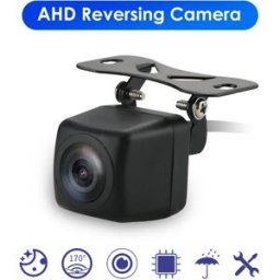 OSSURET Telecamera per retromarcia AHD Parcheggio automatico Visione notturna impermeabile Assistenza all'imballaggio CCD a 170 gradi Compatibile con tutte le autoradio 720P