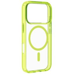 Cellular Line Custodia iPhone 17 Pro Max Iconic Magsafe Trasparente/Lime