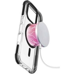 Cellular Line Custodia iPhone 16 Pro Max Tetra Force Strong Guard Magsafe Trasparente / Nero