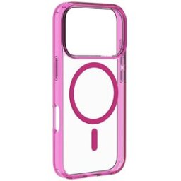 Cellular Line Custodia iPhone 17 Pro Iconic Magsafe Trasparente/Rosa