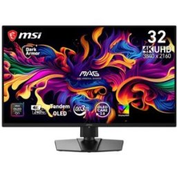 MSI MAG 321UPDE X24 31.5 Zoll 4K (UHD) QD-OLED Gaming Monitor 240Hz 16:9 DP/HDMI/USB-C (9S6-3DD29A-077)