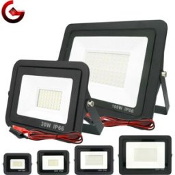 GOT LIANG DC12V Ha Condotto La Luce di Inondazione 20W 30W 50W 100W Proiettore Esterno Faretto IP66 Riflettore di Luce Impermeabile Portatile 12 Volt luci a Led