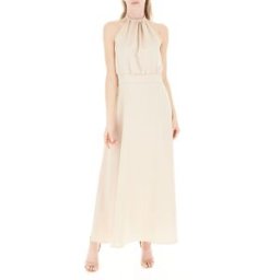 RINASCIMENTO Abito lungo halter CHAMPAGNE M
