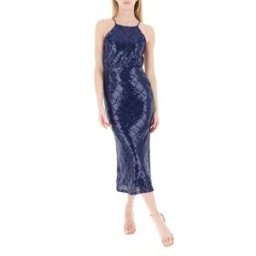 RINASCIMENTO Abito con paillettes BLU SCURO L