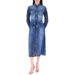 LIU JO Abito chemisier denim BLU 44