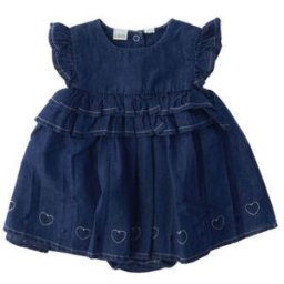 iDO Abito maniche aletta NURSERY BLU NAVY 9M