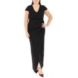 RINASCIMENTO CURVY Abito drappeggiato NERO 48