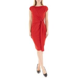 Ralph Lauren Abito con drappeggio LAUREN ROSSO 4