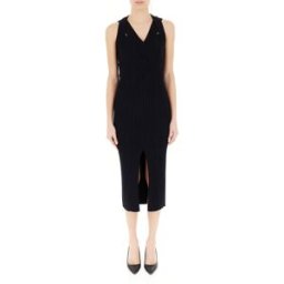 LIU JO Abito midi smanicato LIU JEANS NERO M