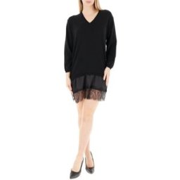 VICOLO Abito maxi maglia NERO UNI