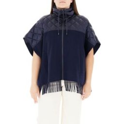 PERSONA by MARINA RINALDI Cappa con frange BLU NAVY S
