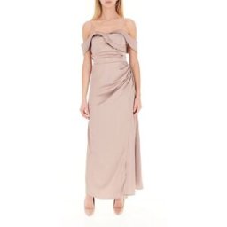 RINASCIMENTO Abito con drappeggio ROSA ANTICO S