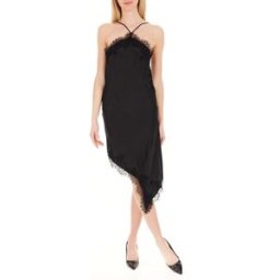 VICOLO Abito con pizzo NERO S