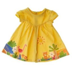 MAYORAL Abito in cotone GIALLO 4-6