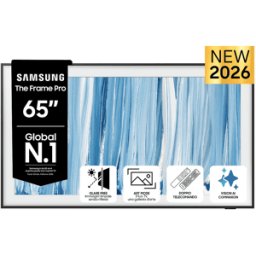 Samsung The Frame Pro AI TV 65" QE65LS03HWUXZT 4K, Processore NQ4 Gen3, 4K Upscaling, Art Mode, Glare Free, Neo Quantum HDR, Dolby Atmos & OTS, Modern Design, Vision Smart TV, 2026
