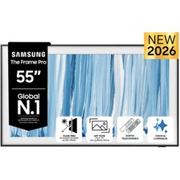 Samsung The Frame Pro AI TV 55" QE55LS03HWUXZT 4K, Processore NQ4 Gen3, 4K Upscaling, Art Mode, Glare Free, Neo Quantum HDR, Dolby Atmos & OTS, Modern Design, Vision Smart TV, 2026